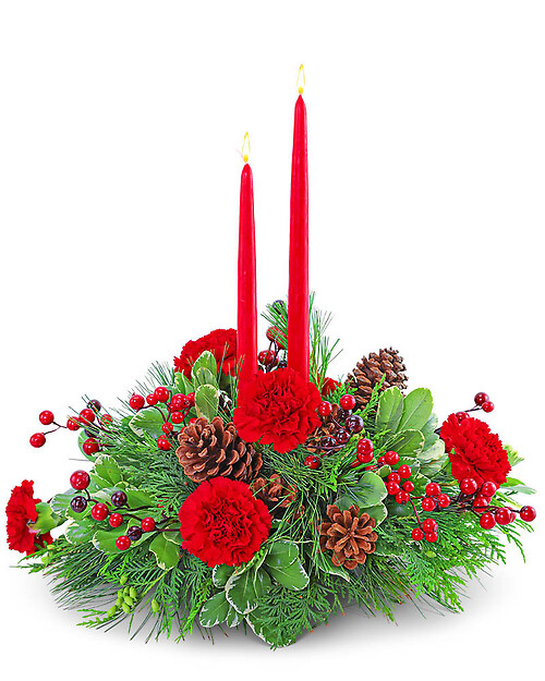 Festive Candles Centerpiece