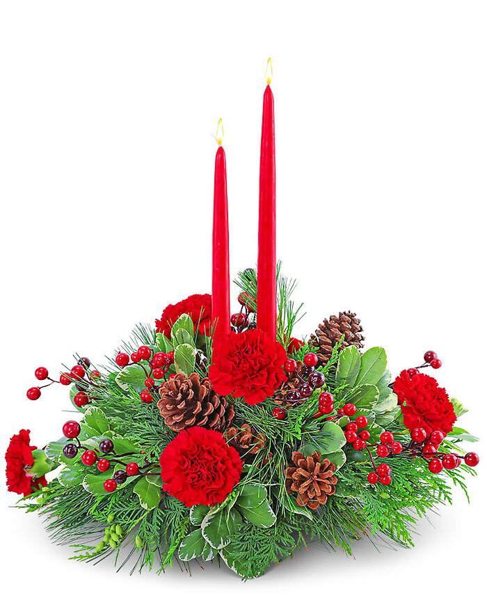 Festive Candles Centerpiece