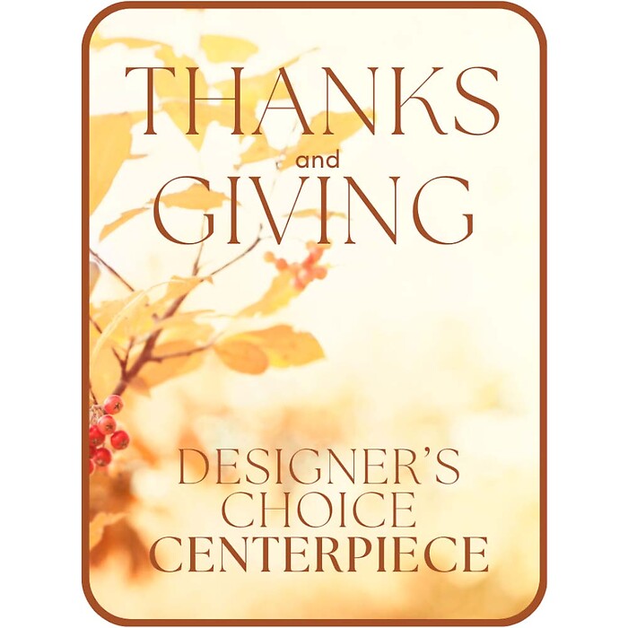 Designer's Choice Centerpiece for Thanksgiving