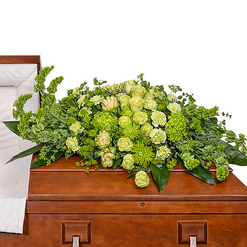 Tranquil Oasis Casket Spray with Roses