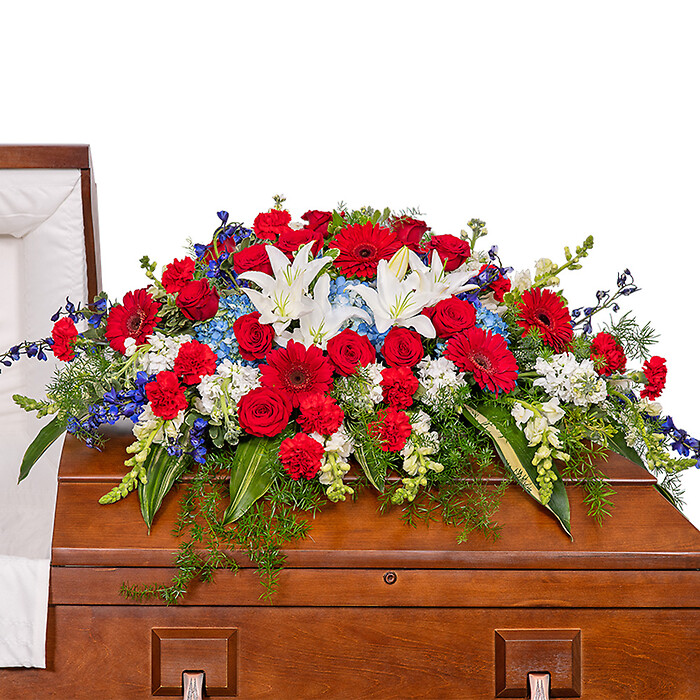 Stars and Stripes Forever Casket Spray