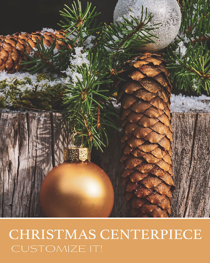 Custom Christmas Centerpiece
