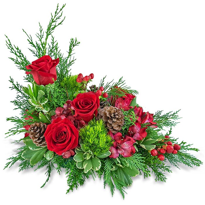 Cranberry Rose Centerpiece